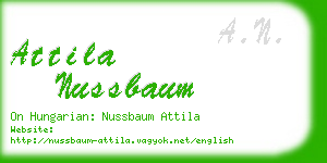 attila nussbaum business card